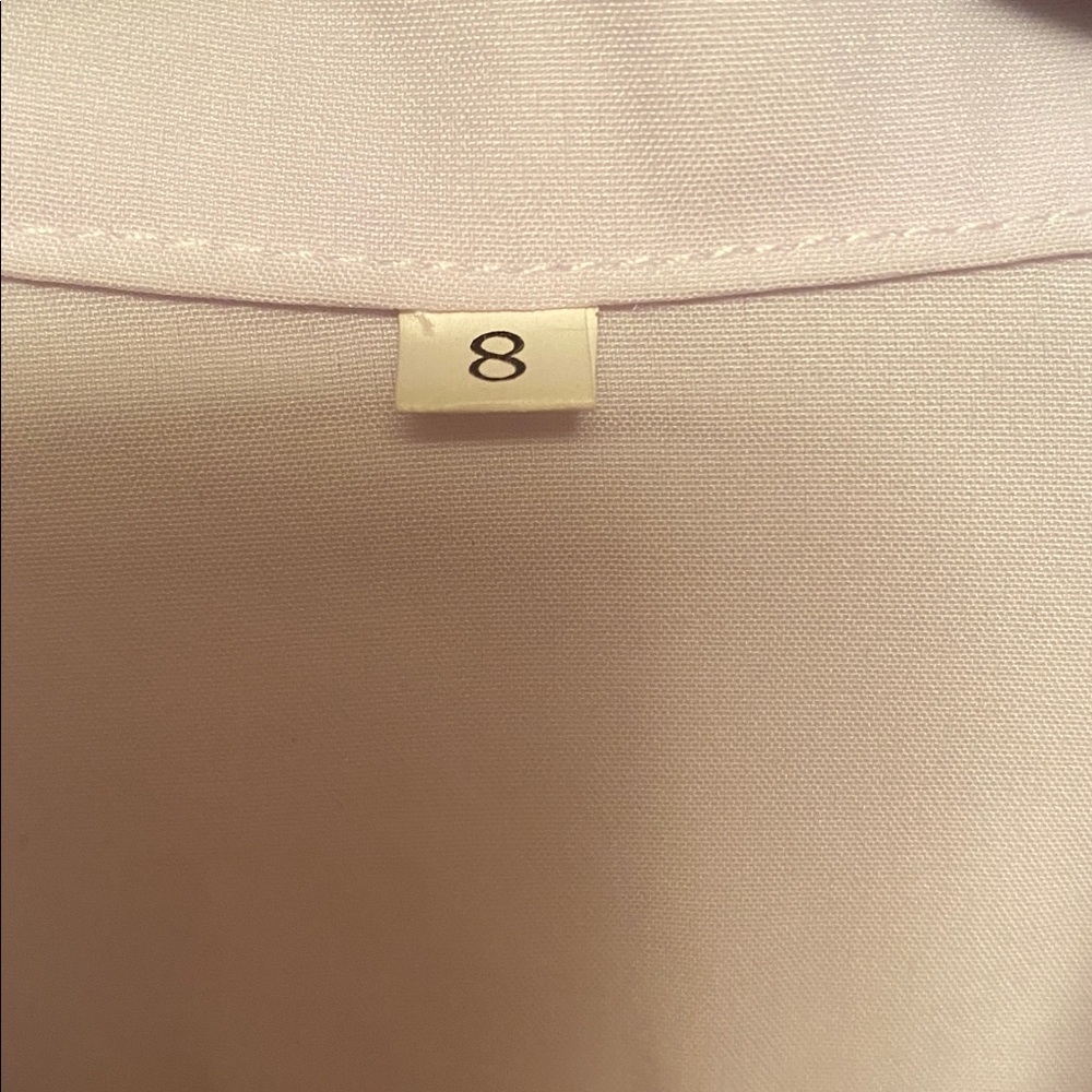 White Girls Long Sleeve Blouse…size 8 - Picture 4 of 4